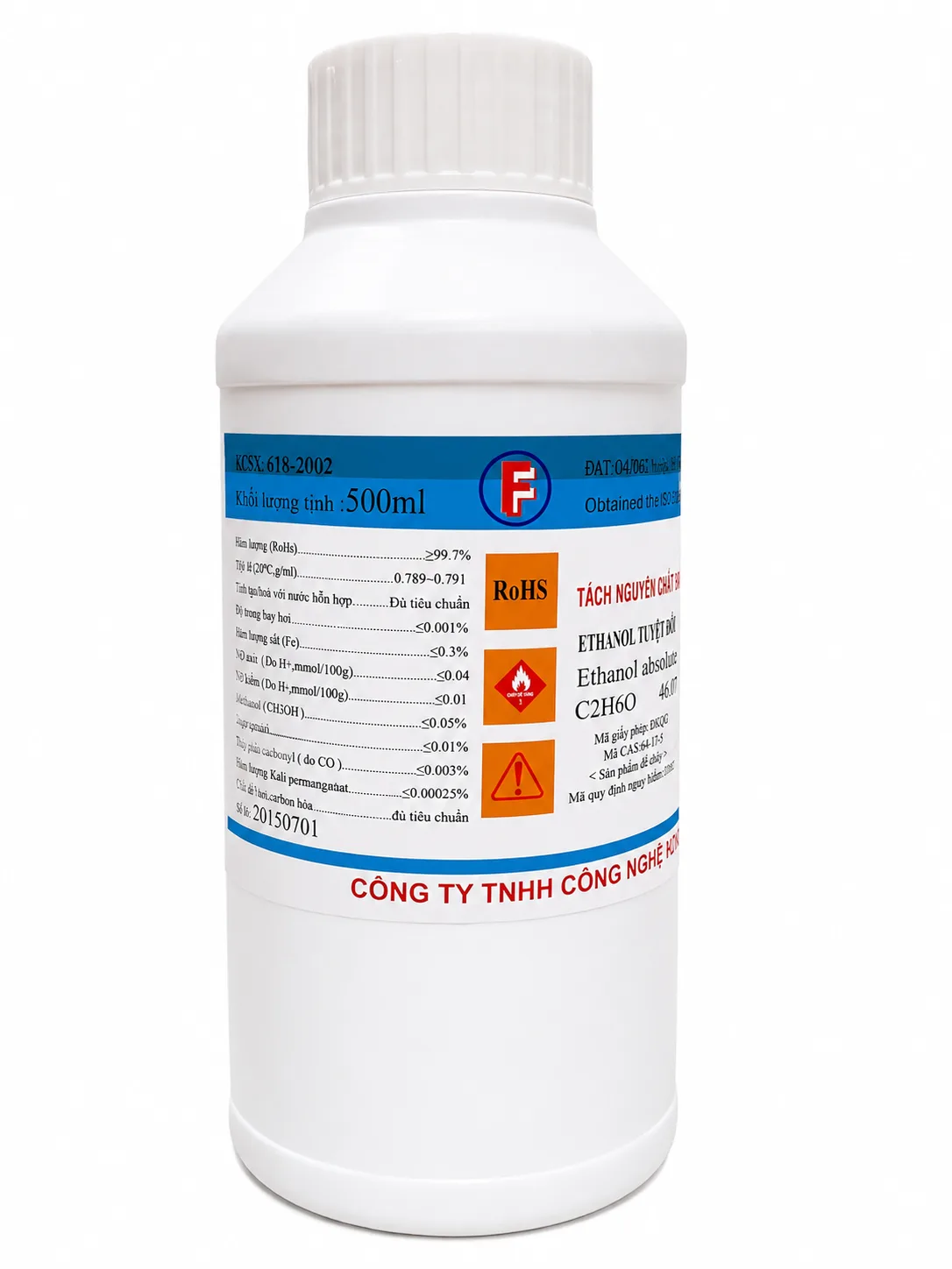 Ethanol 99.7% chai 500ml